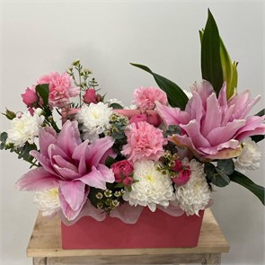 Композиция в деревянном ящике №12 22012